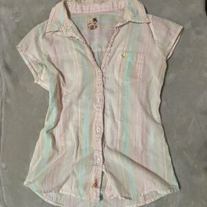 Hollister Multicolor Striped Button Down Shirt
